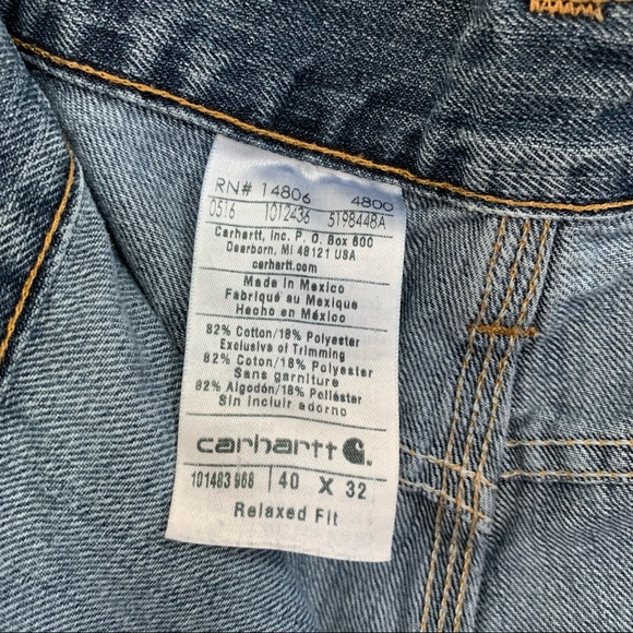 Carhartt Denim Jeans Men’s Relaxed Fit - Picture 4 of 7